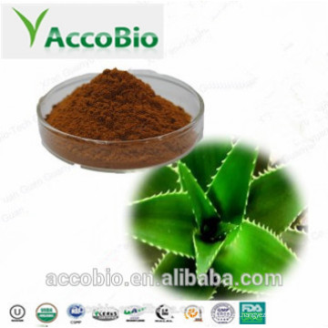Polvo de Extracto de Aloe Vera de Grado Cosmético 10% 20% de Aloína para Blanquear la Piel